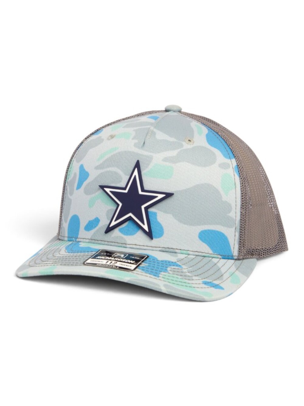 Dallas Cowboys 3D Snapback Trucker Hat- Saltwater Duck Camo/ Charcoal